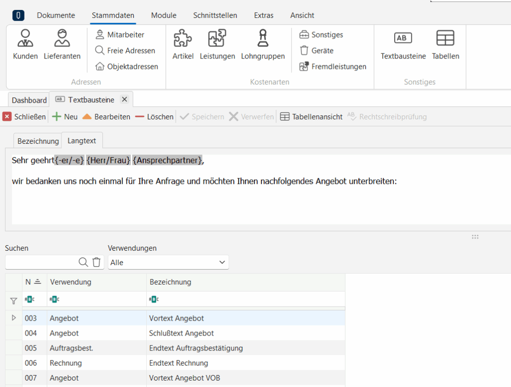 Produktbild smarthandwerk pro: Textbausteine